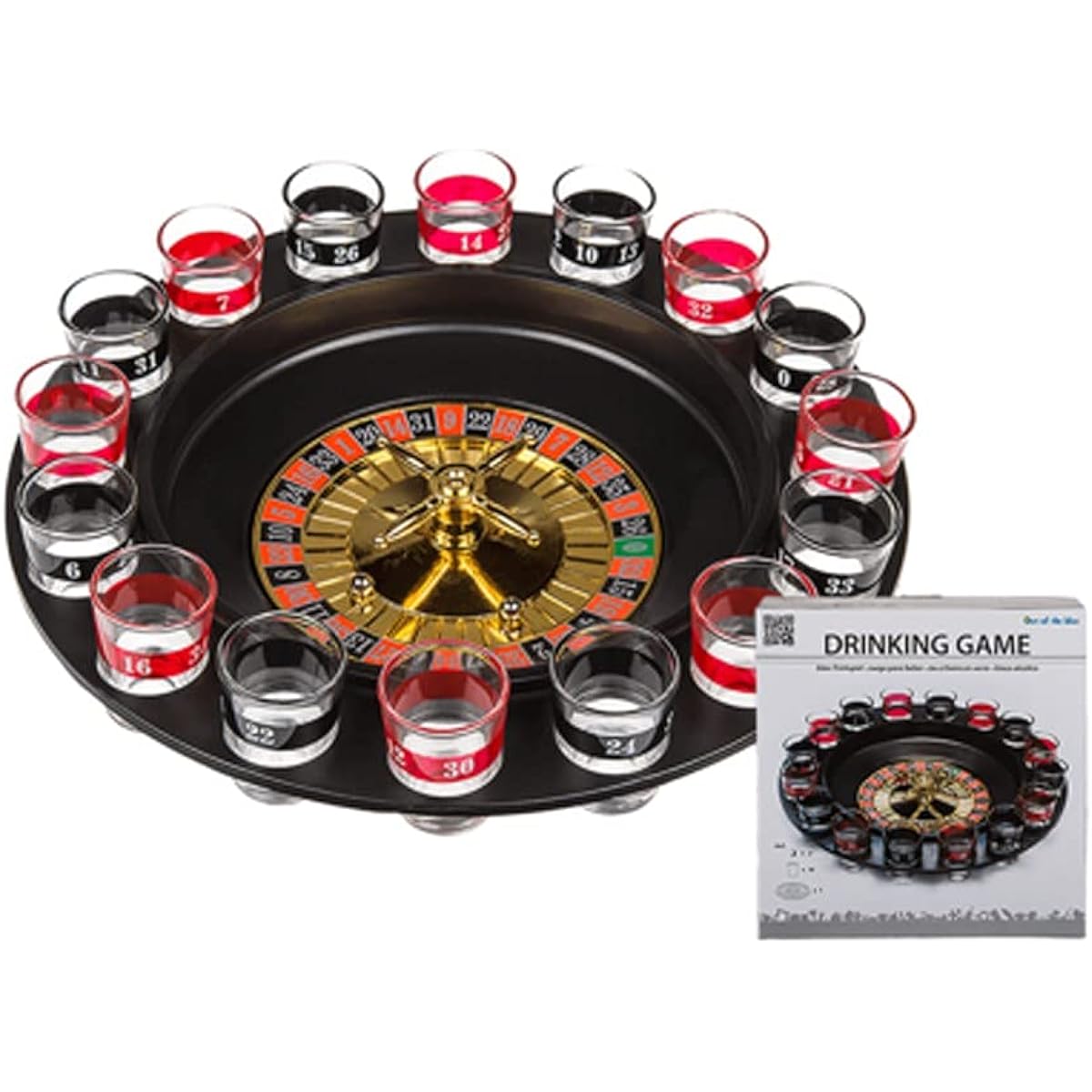 Maxam SPROULT 16-Shot Roulette Drinking Game Set