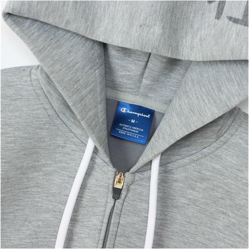 [Champion] Parka Long Sleeve Stretch Thermal WRAP-AIR Script Logo Zip Hooded Sweatshirt Women's Sports CW-YS101