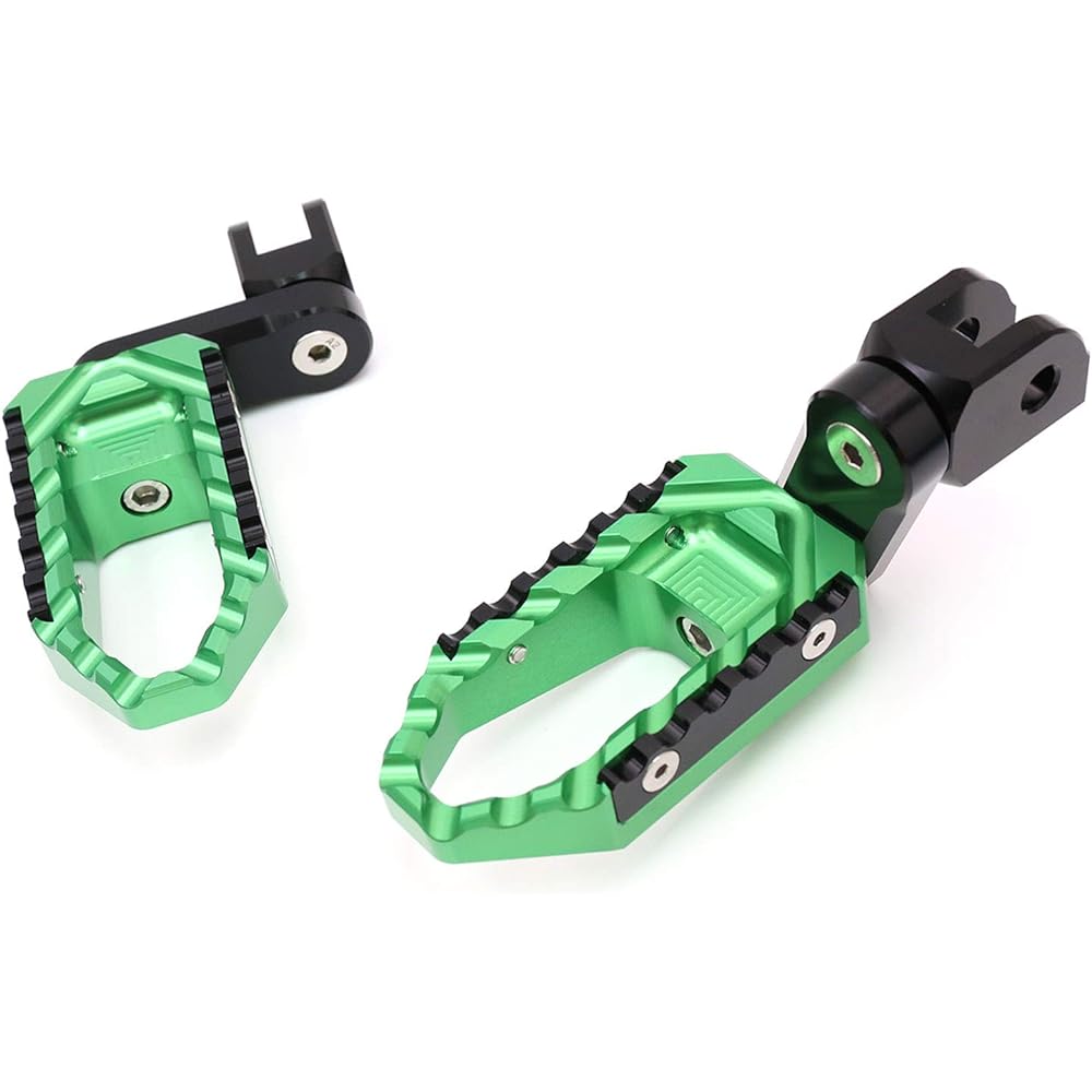 Autobahn88 Motorcycle Footpegs (Front/Rider Touring Type with 40mm Extension) Buell XB12R Firebolt (2004+) (Green)