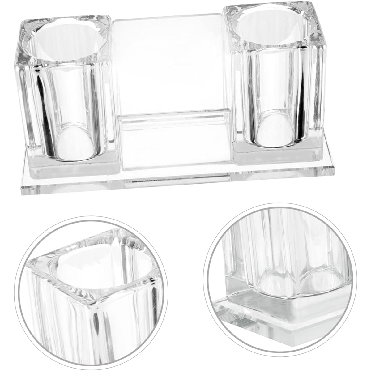 FUNOMOCYA Crystal Holder Office Accessories Microphone Holder Table Microphone Bracket Microphone Table Stand Makeup Brush Holder Microphone Acrylic Stand Stable Microphone Stand Sm7b Filter