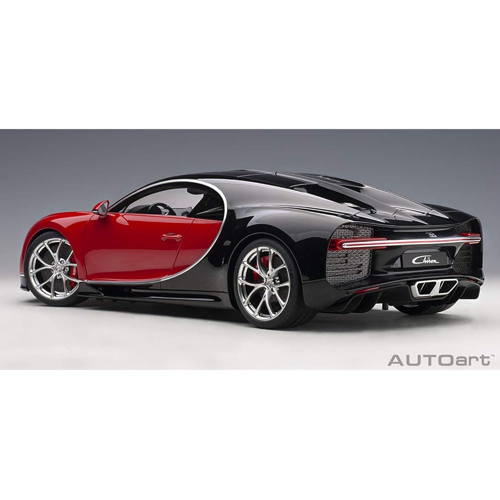 AUTOart 1/12 Bugatti Chiron 2017 Red/Black Finished Product 12113
