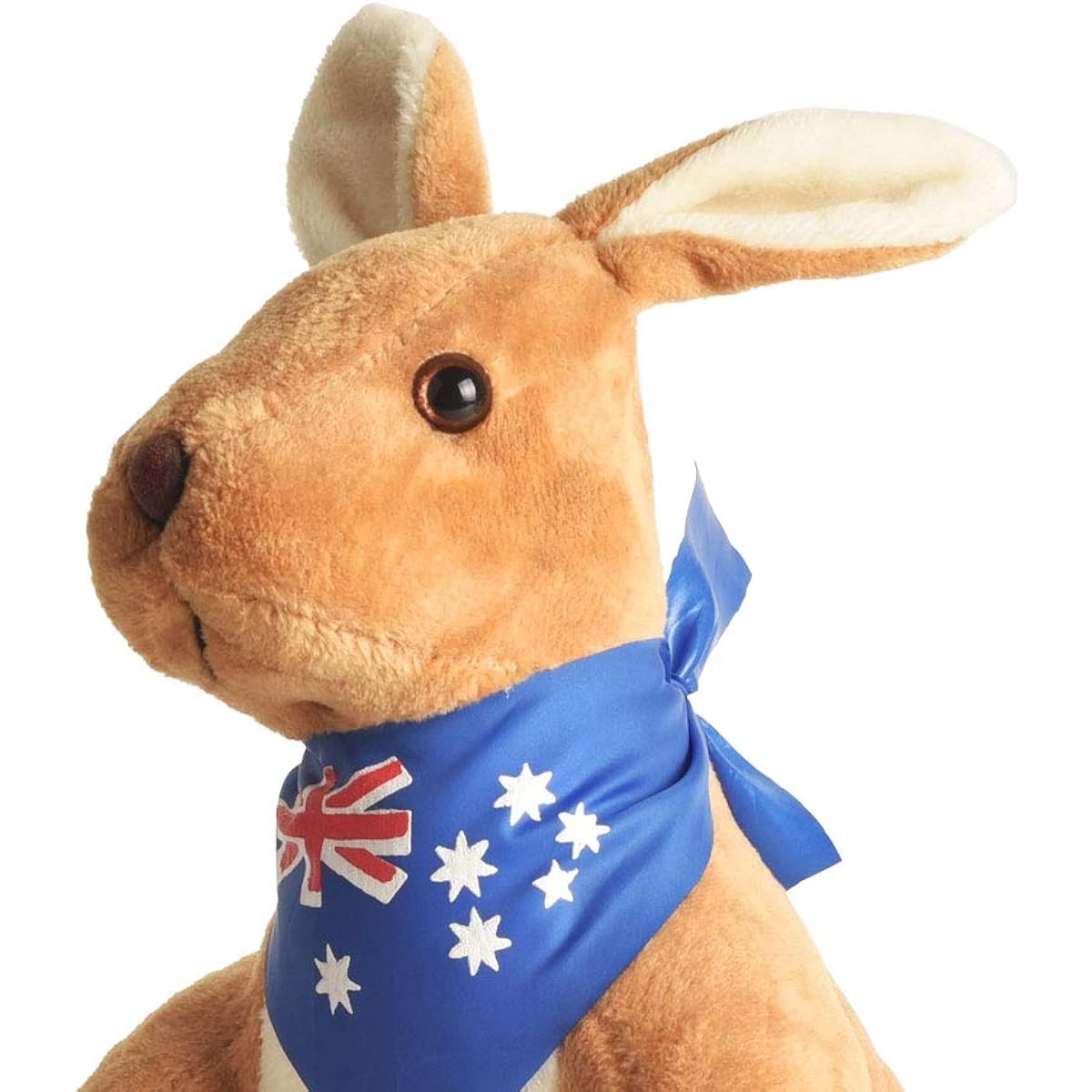 BOHS Plush Kangaroo Australia Scarf and Joey - Cuddly Soft Animal Toy - 11.8 Inch