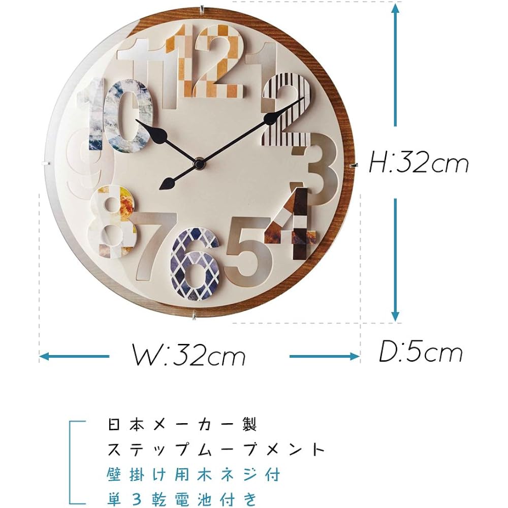 INTERFORM INC. Wall Clock Olaf WH White CL-9364WH