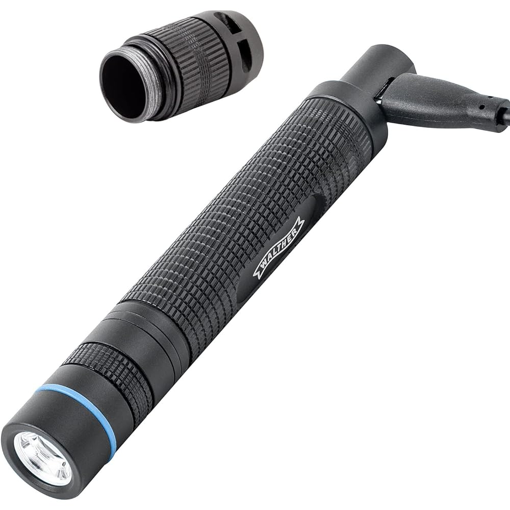 [Domestic genuine product] UMAREX WALTHER PL31r Pen-shaped flashlight LED light Handy light For work Stored in chest pocket etc. UMA37129 Black Small