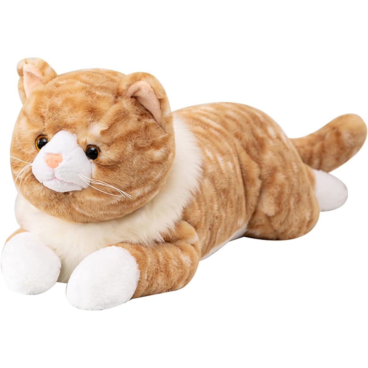 Cat Weighted Plush Toy 4lb Weighted Cat Stuffed Animal Realistic Cat Weighted Plush Animal Pillow Cute Kitten Stuffed Animal for Boys Girls 21"