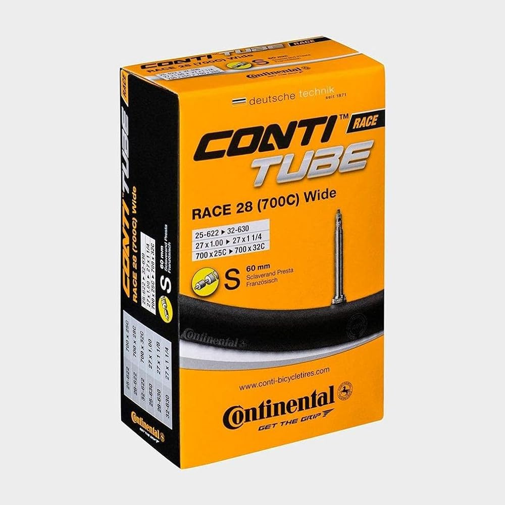 Continental Presta Tube Black Race28 Wide 700×25-32C Presta (60mm) Set of 2 [Parallel Import]