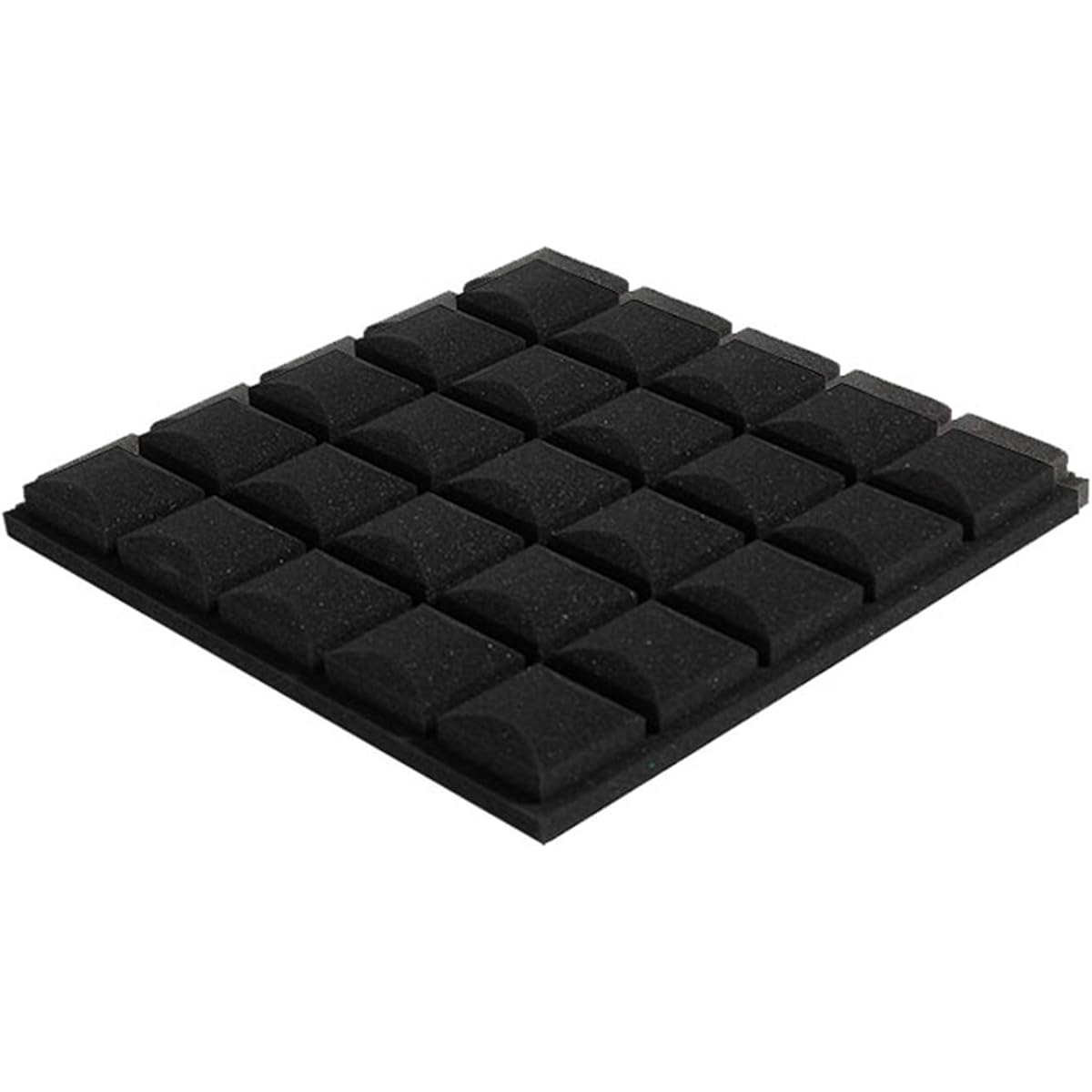 Fireproof Soundproof Foam Panel, Cinema Wall Acoustic Panel Family Studio Sound Absorbing Cotton Size: 50 x 50 x 50 cm (Brown) (Black)