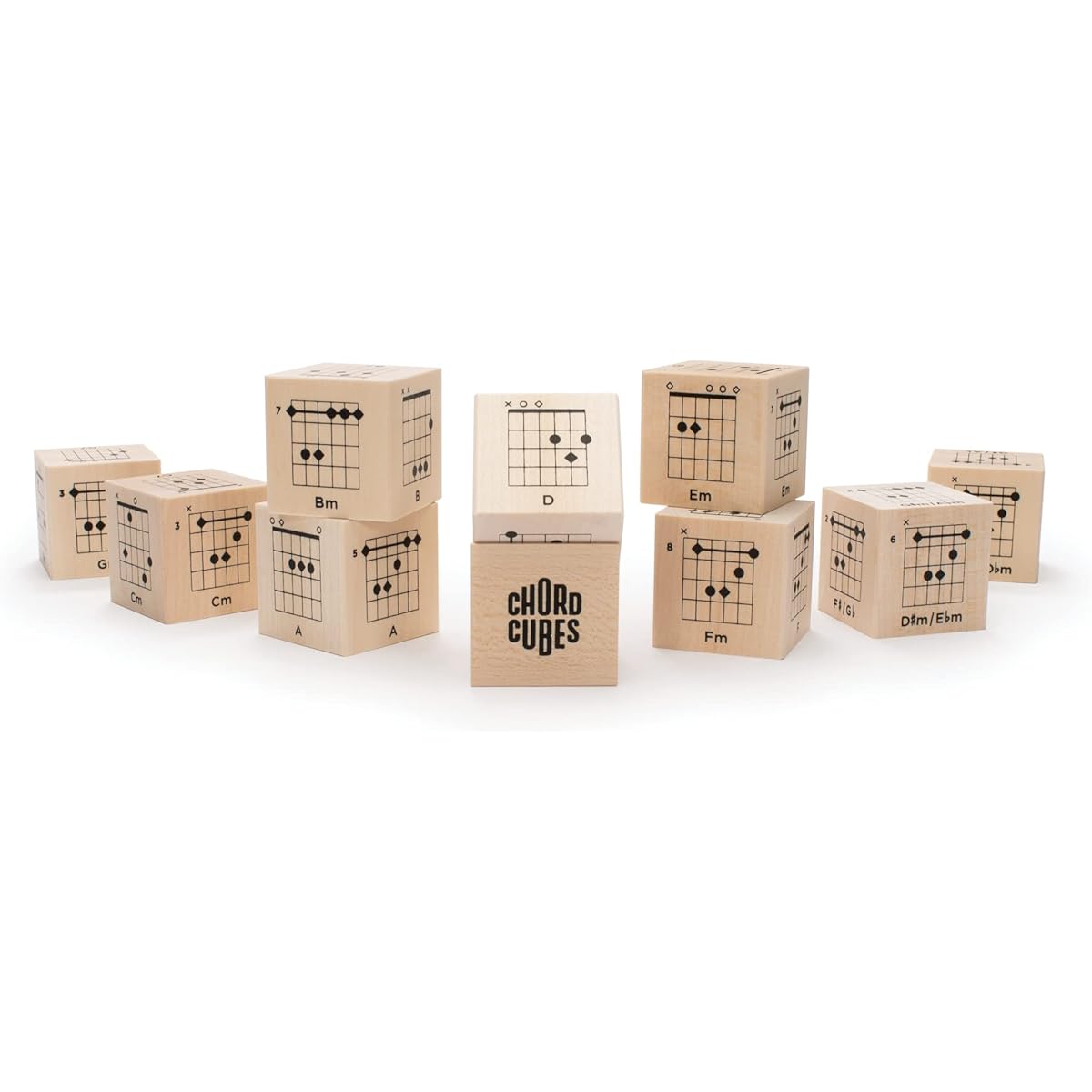 Uncle Goose Chord Cubes Guitar Blocks - Made in USA
