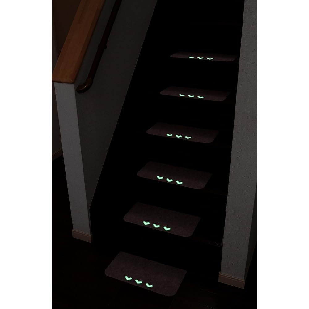 Watanabe Industries Luminous Stair Pita Mat 15 Pieces Beige TK-BE-4522