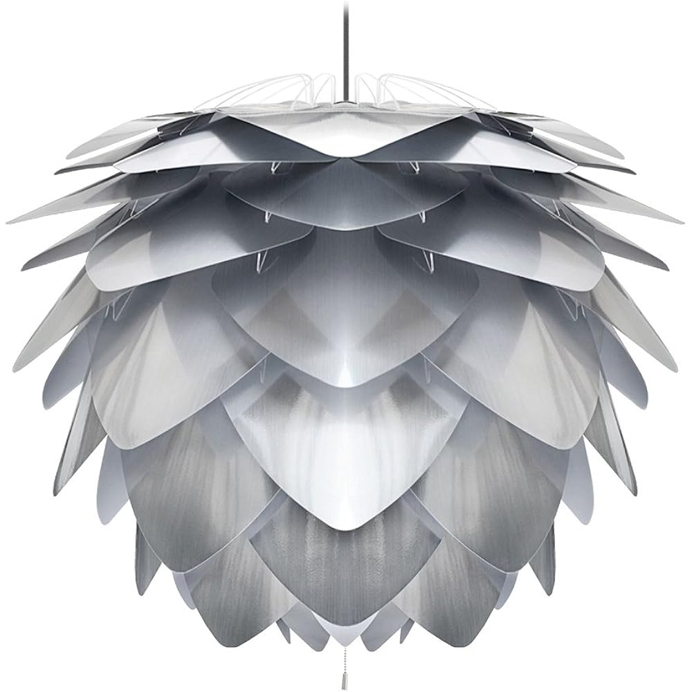 Vita Nordic Denmark Pendant Light Silvia Mini Steel 1 Light Type Shade: Steel/Code: Black Bulb Sold Separately 02054-BK Ellux