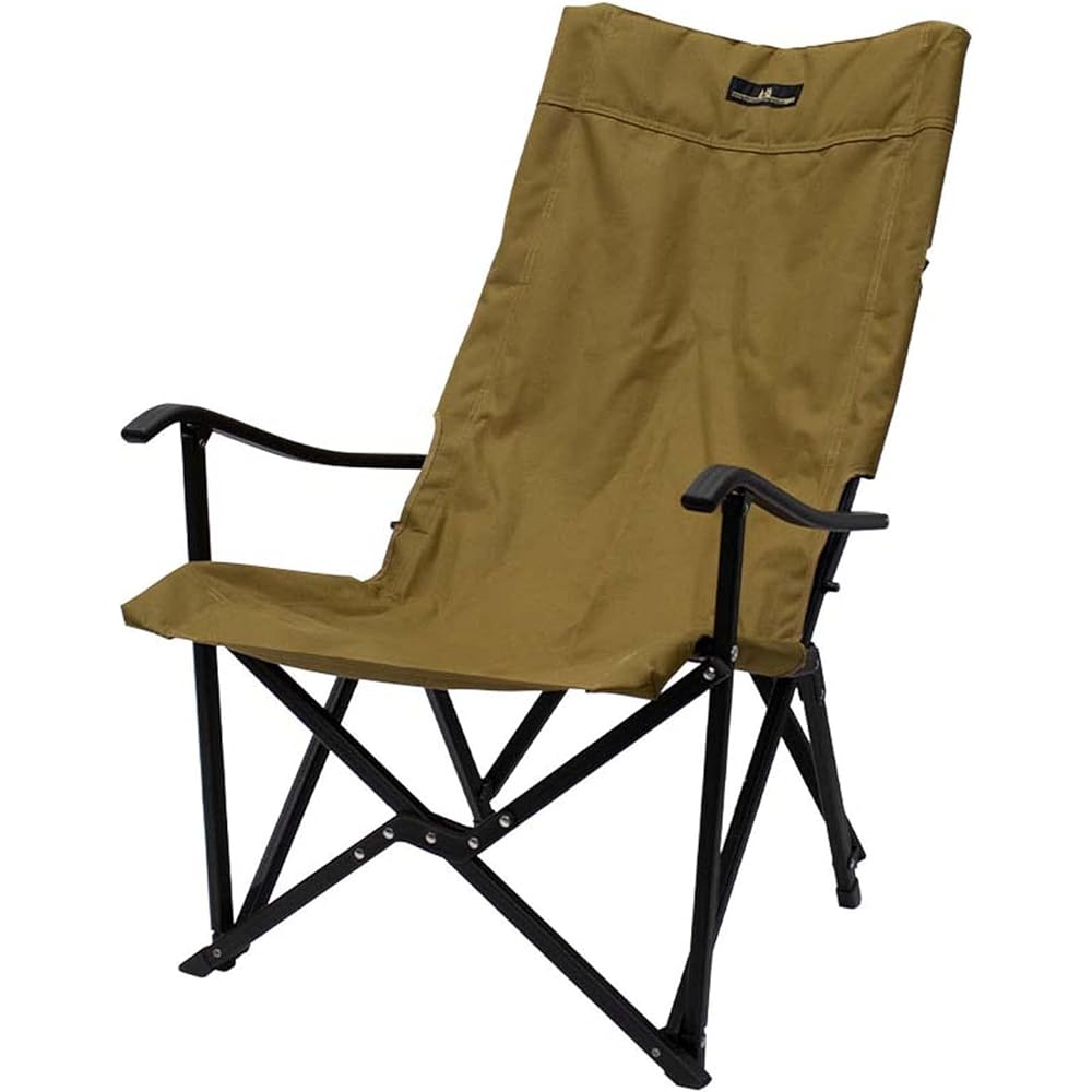 Ogawa Camping Outdoor Chair Relaxing Chair Sand Beige 1930-70 & Camping Outdoor Blanket Fireproof Blanket M Olive 8533-40M [Set Purchase]
