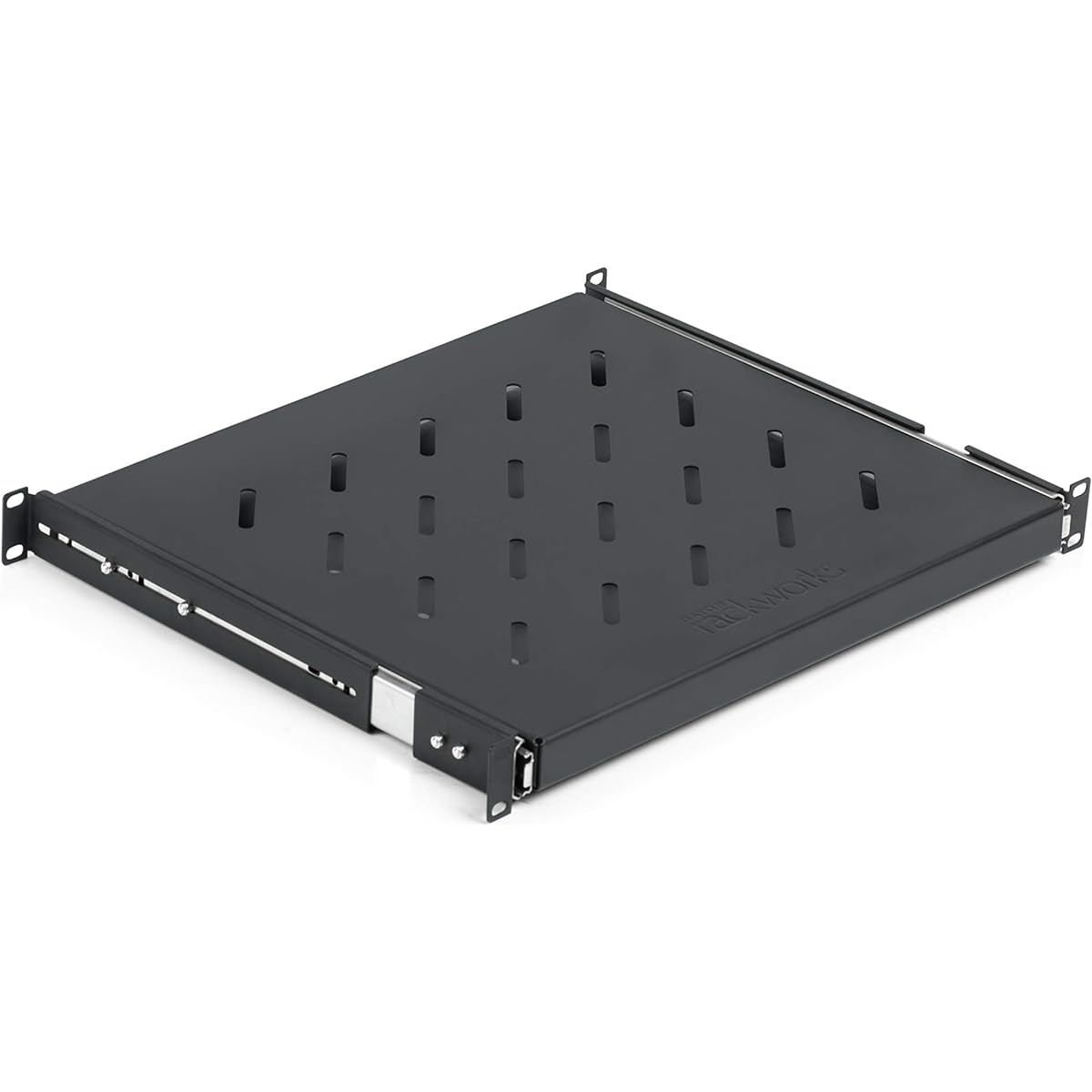 Gator gshock12l ATA 12 Deluxe Polyethylene Shock Rack with Rubber Shock Suspension 1U Rack Space - Sliding GRW-SHELF1SLD