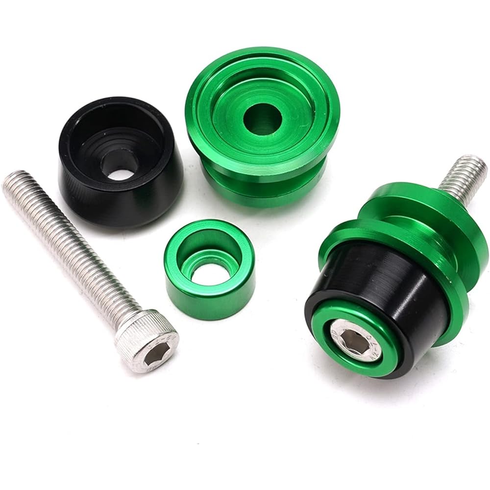 Stand Screw Slider Motorcycle Aluminum Swing Arm Spool Slider Suitable for Kawasaki NINJA 650 2017-2019 2020 2021 (Color: Red)