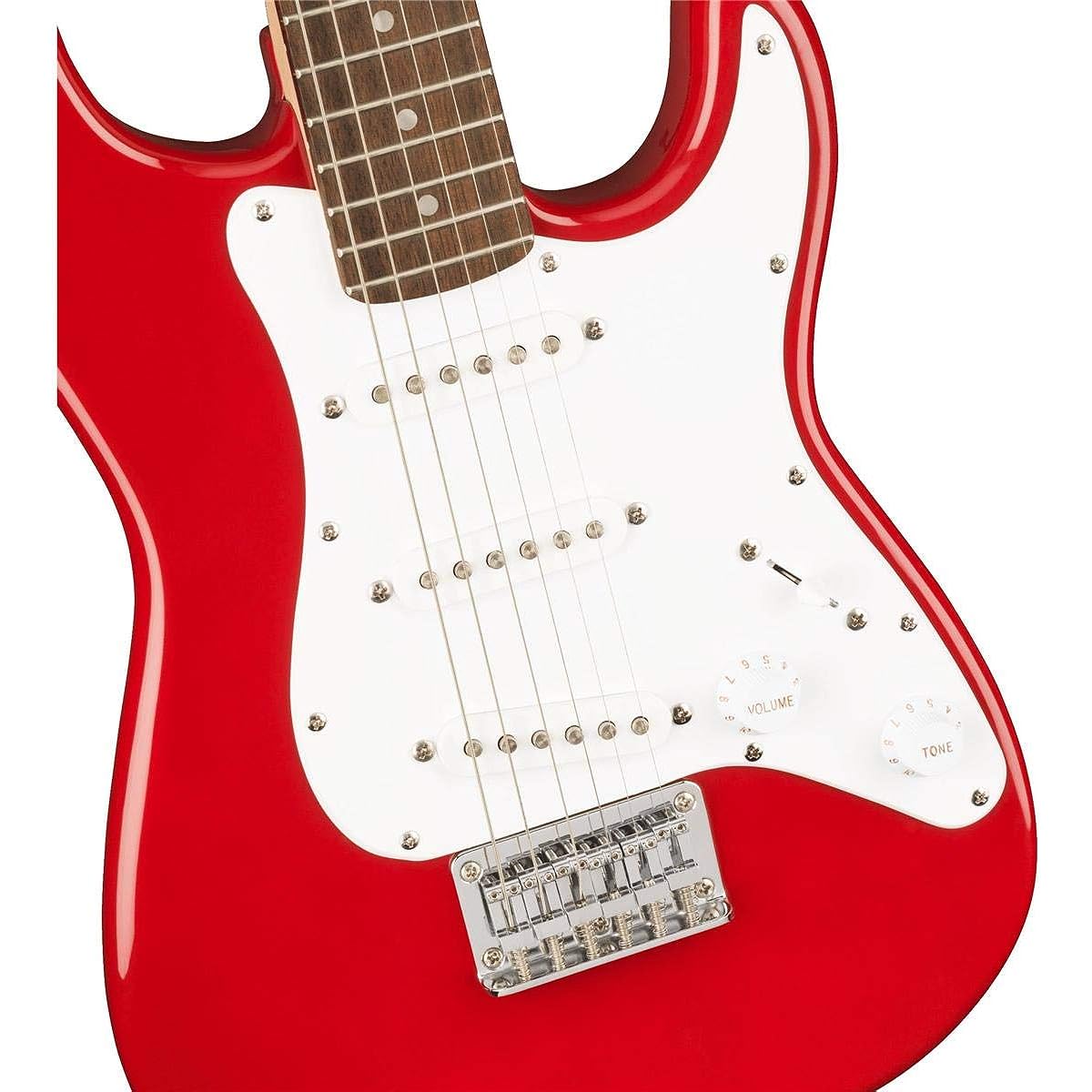 Squier Electric Guitar Mini Stratocaster®, Laurel Fingerboard, Dakota Red with Soft Case