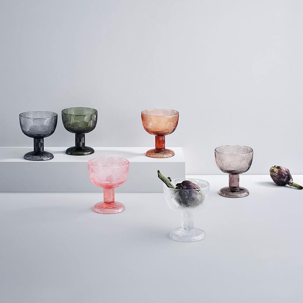 [Regular Imported Product] Iittala Miranda Bowl with Legs 145mm Moss Green 1051297