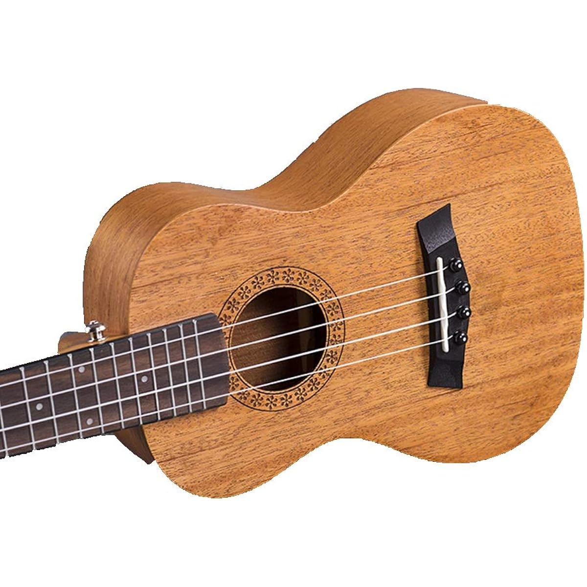 Ukulele 23 Inch Hawaii Guitar Ukulele Mahogany Musical Instrument for Beginners Natural Entry Level Ukulele (Color: Natural, Size: 23 inches)