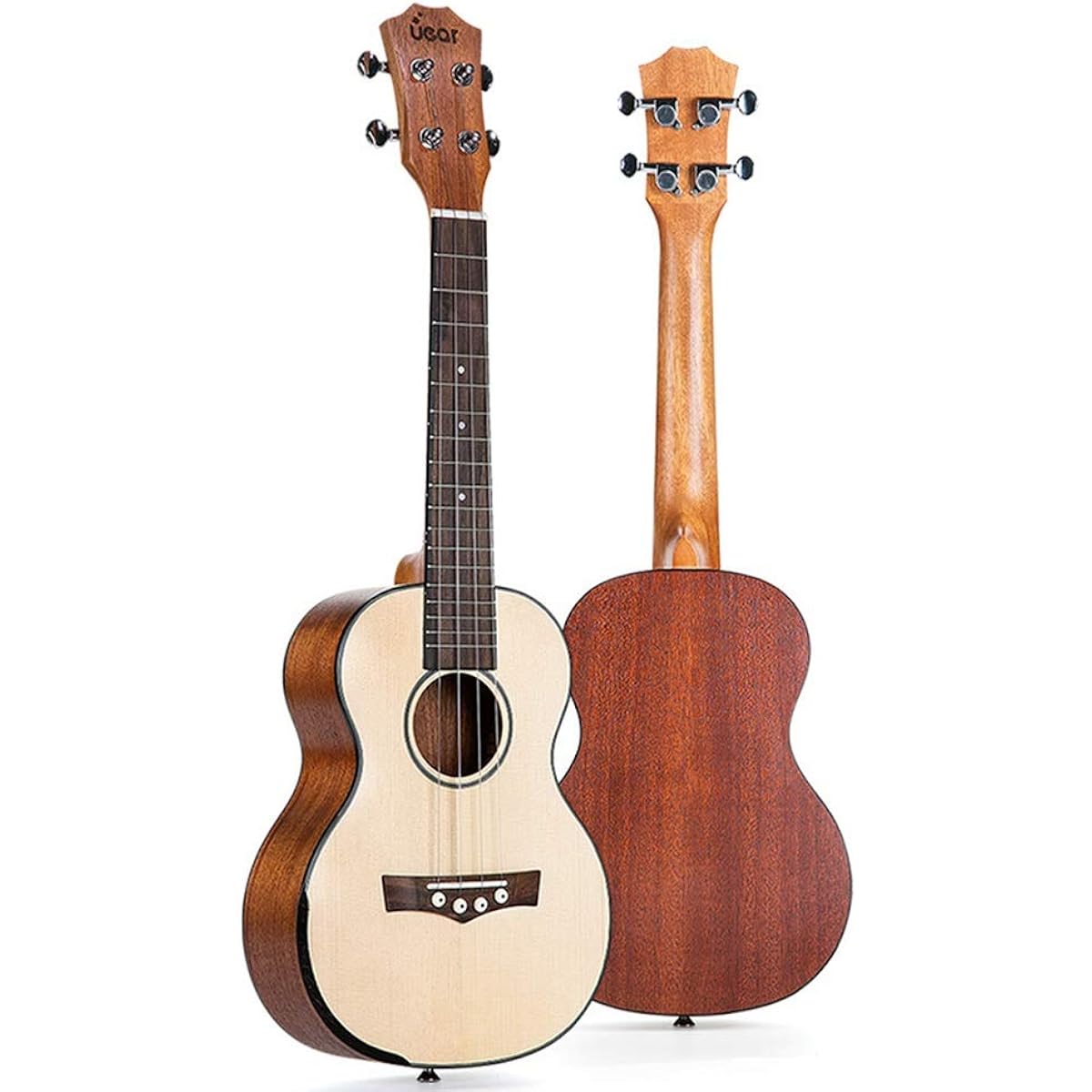 Ukulele 26 inch Spruce Wood Ukulele Electro Ukulele Natural Concert Ukulele (Color: Natural, Size: 26 inches)