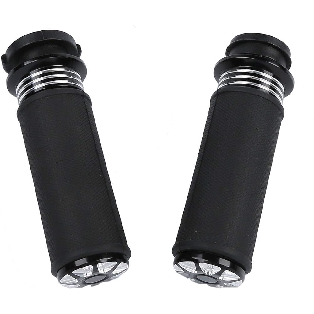 TCT-MOTORPARTS Electric Handlebar Hand Grip 1 Inch for Harley Touring Road King FLHR Street Glide FLHX 2008-2023 Fat Boy 114 FLFBS Heritage Classic FLHC Softail Slim FLSL Street Bob