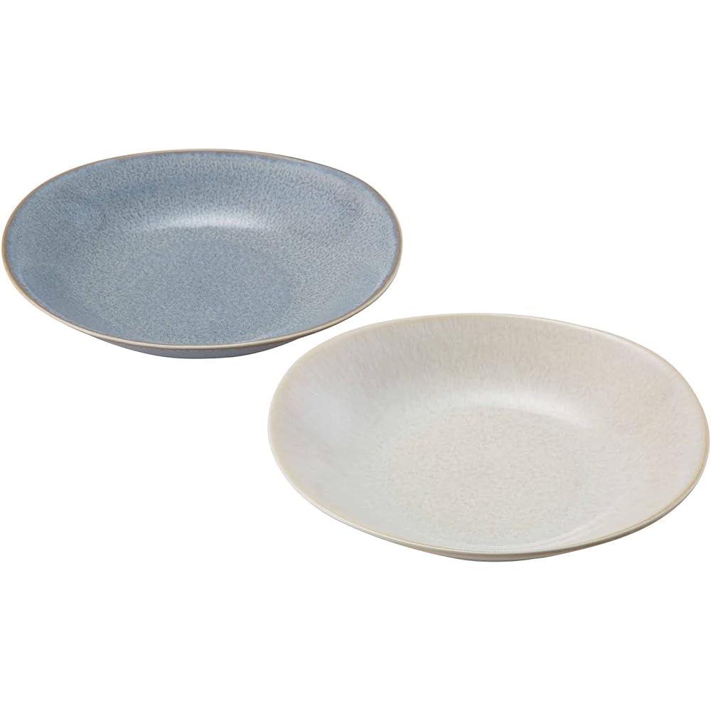 Hasamiyaki large plate, plate, approx. 23 x 22 cm, pair, presented in box, hand-painted, old dyed crest, octagonal, made in Japan 20581