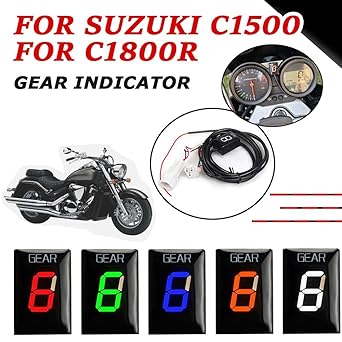 Digital Meter Display Motorcycle Accessories Gear Indicator Display Meter ECU Mount Speed Display For Suzuki Intruder C1800R C 1800 C1800 R C1500 Indicator Meter Display