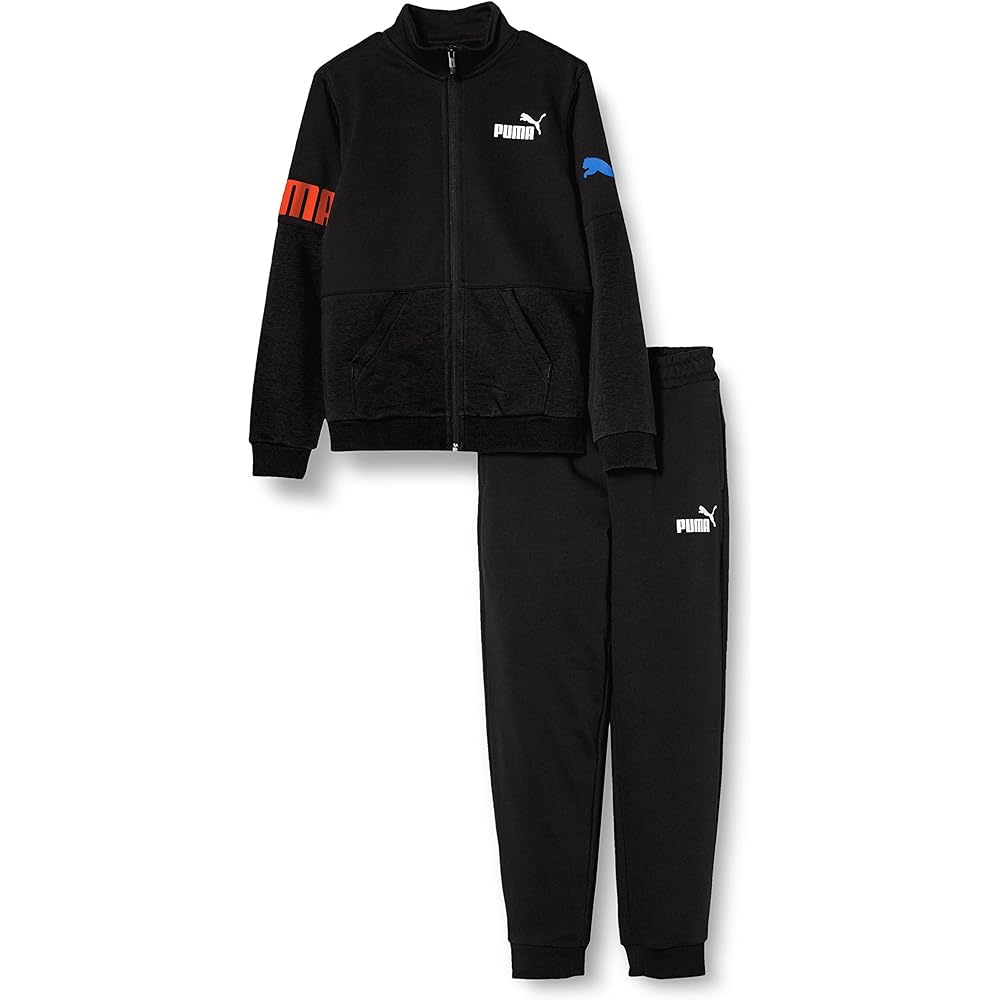 PUMA 675825 Boys' Top and Bottom Set Junior Jersey POWER Sweat Training Suit