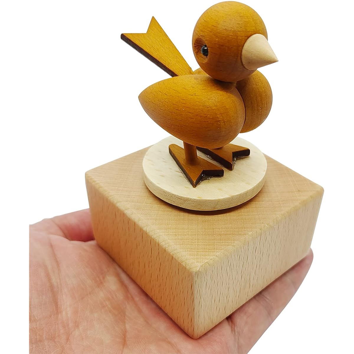 LILYXIN Cute Little Bird Mini Music Box Small Animal Wooden Mechanical Music Box Singing Music Box Boys Girls Friends Singing Music Gift Box