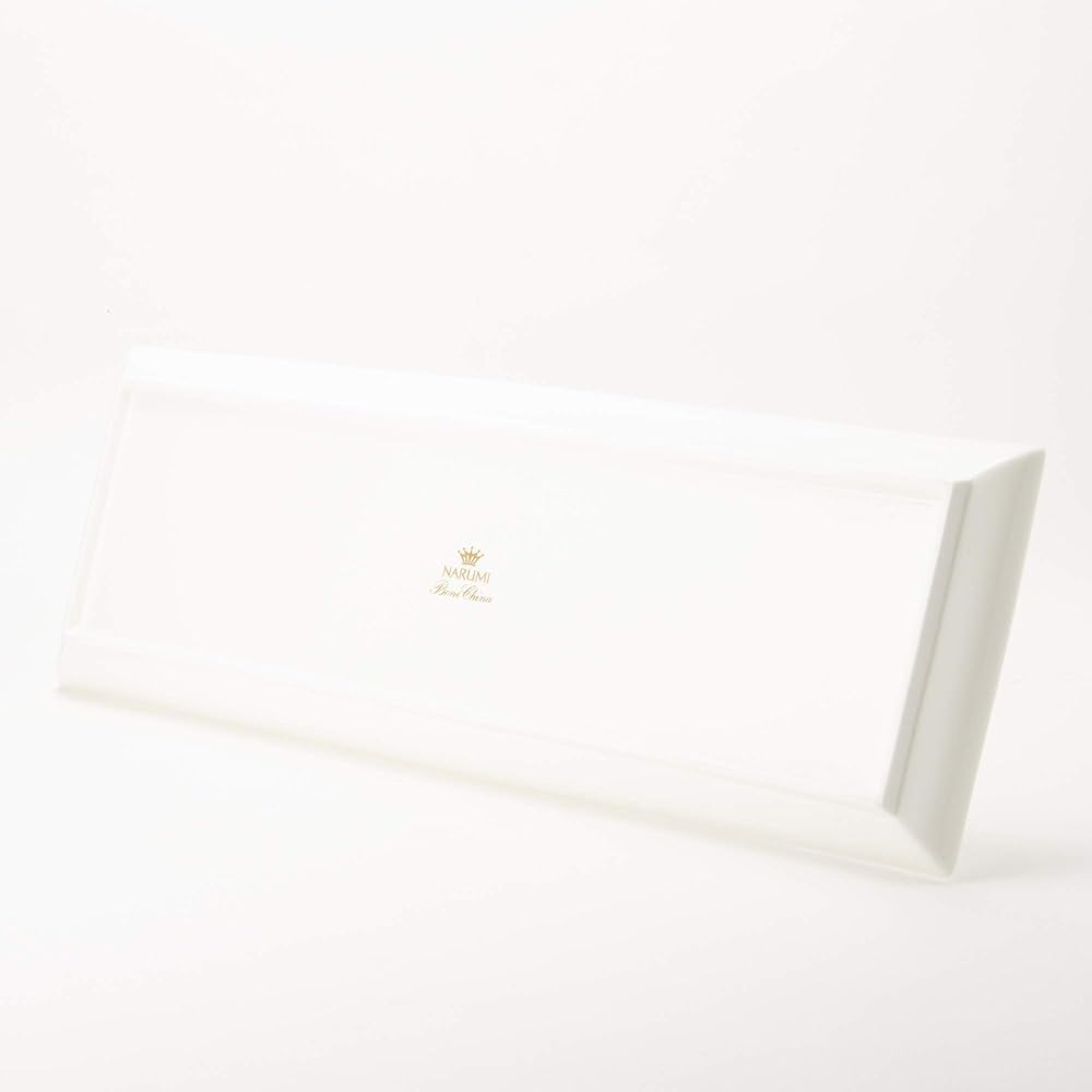 NARUMI Plate Dish Esprit White 48cm Long Angle Microwave Warmable 50180-9557