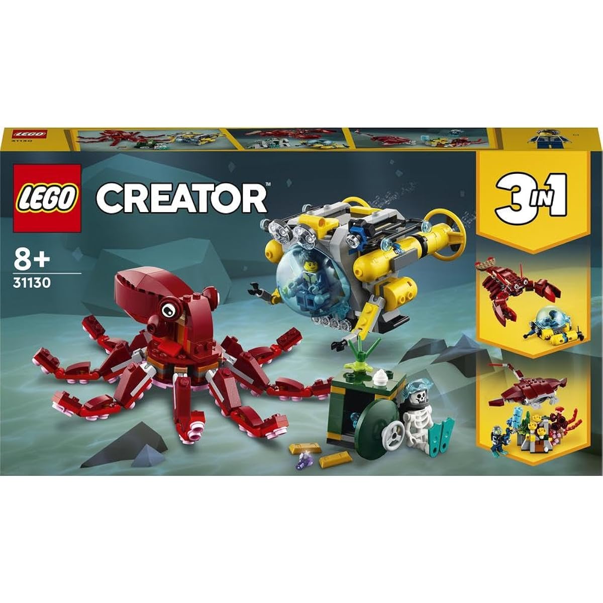 LEGO 31130 Sunken Treasure Mission - New.