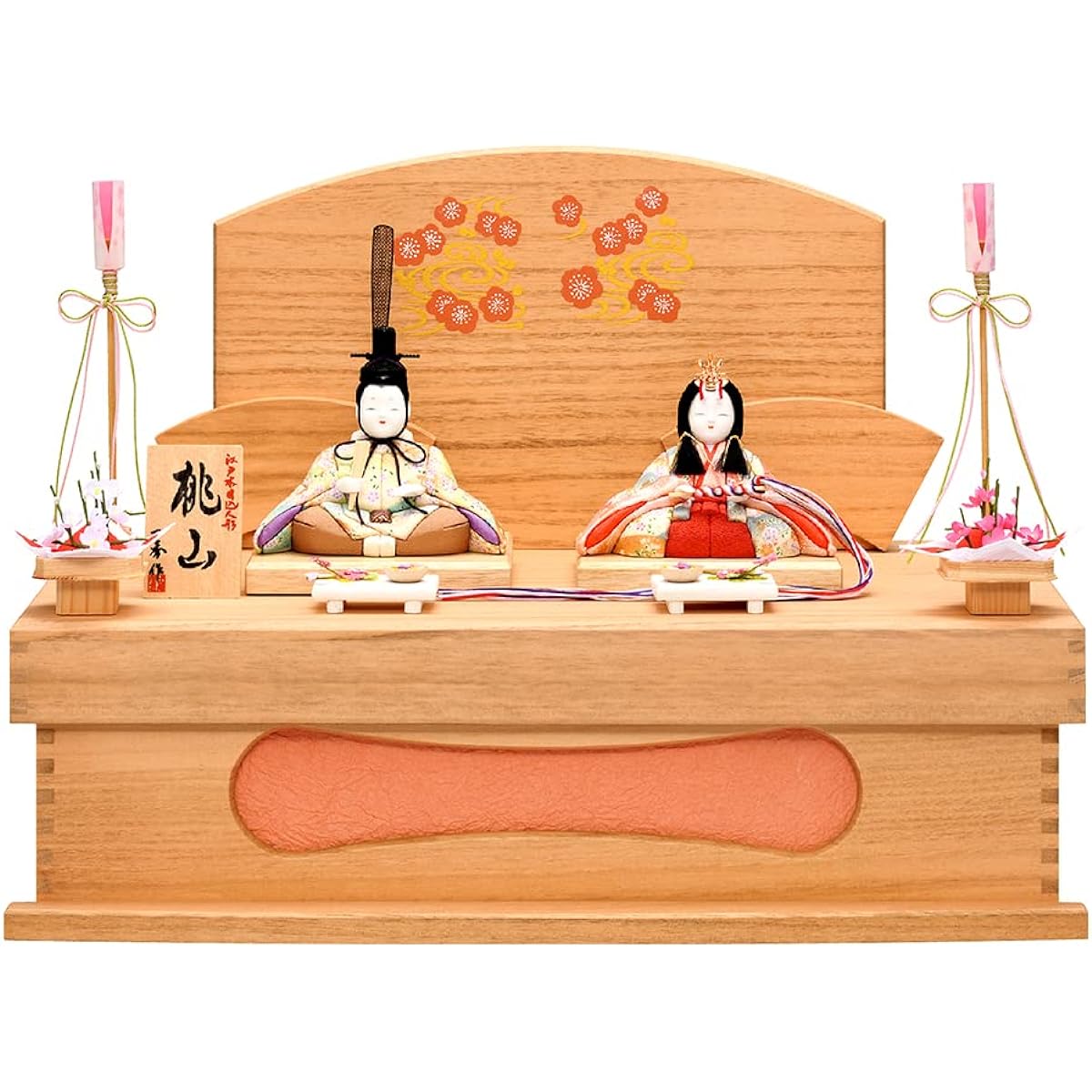 Hina Doll Ichishu Wood-grained Dolls Hina Dolls Wood-grained Dolls Storage Decorations Prince and Princess Decorations Compact Mini Dolls First Doll Festival Decorations Stylish Small Mini Dolls Dolls Dolls 2020 Jinya