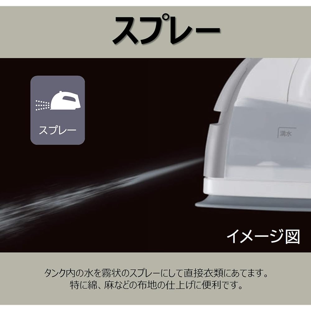 Hitachi Steam Iron Cordless High/Medium Temperature Steam with Case CSI-305 S Platinum