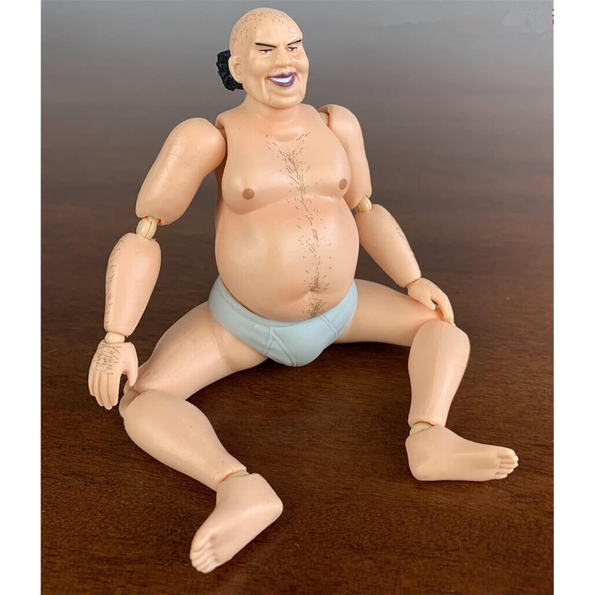 1/12 Scale Male Action Figure 6 Inch Flexible Fat Man Action Figure Body Doll Collection (G)