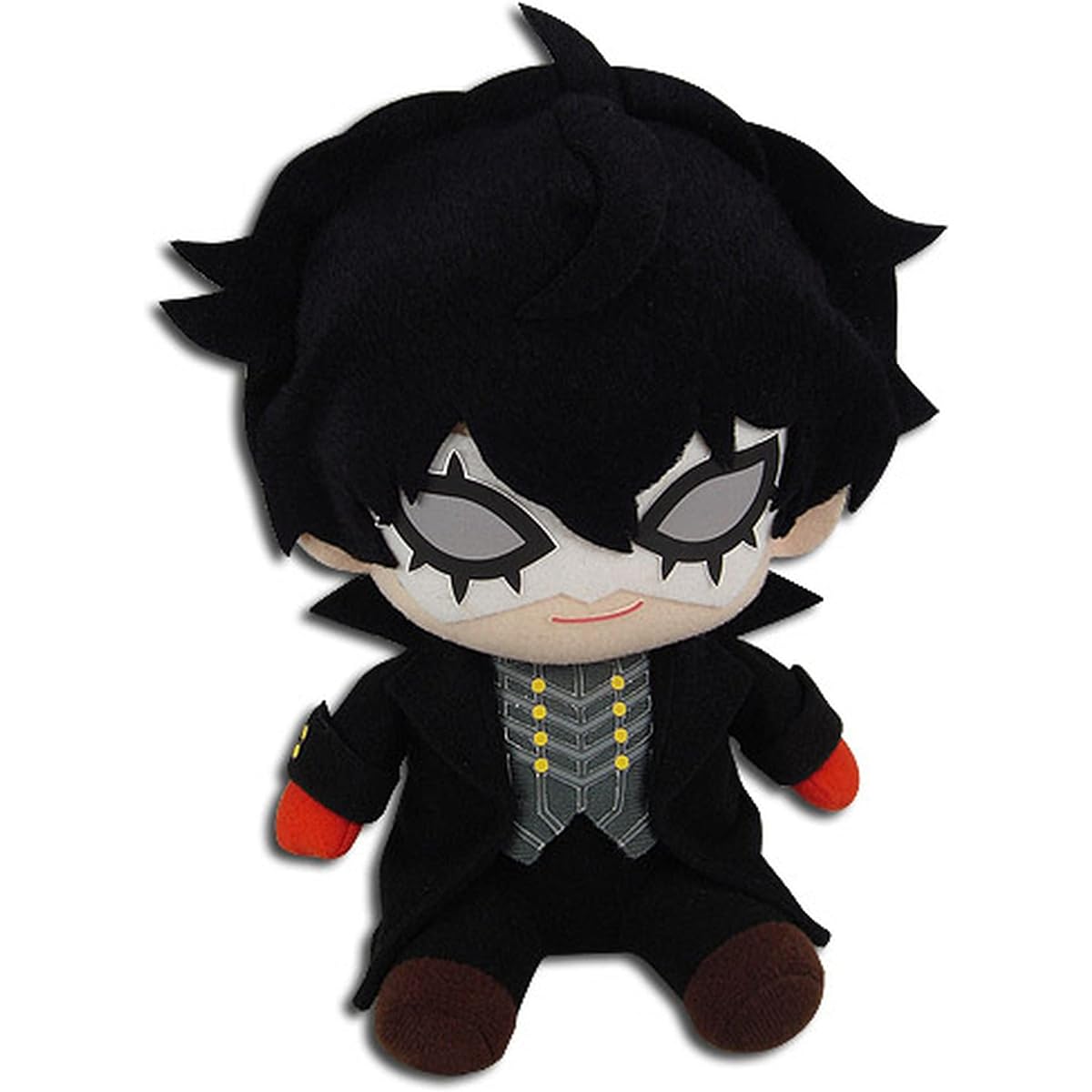 Great Eastern Entertainment Persona 5- Phantom Thief Ver. Sitting Pose Plush 6" Tall Black One Size