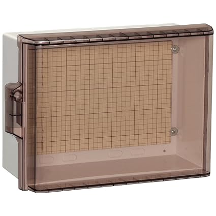 Nitto Kogyo plastic box with transparent door, general purpose type P18-35CA [*Images and colors are for illustration purposes only. ]