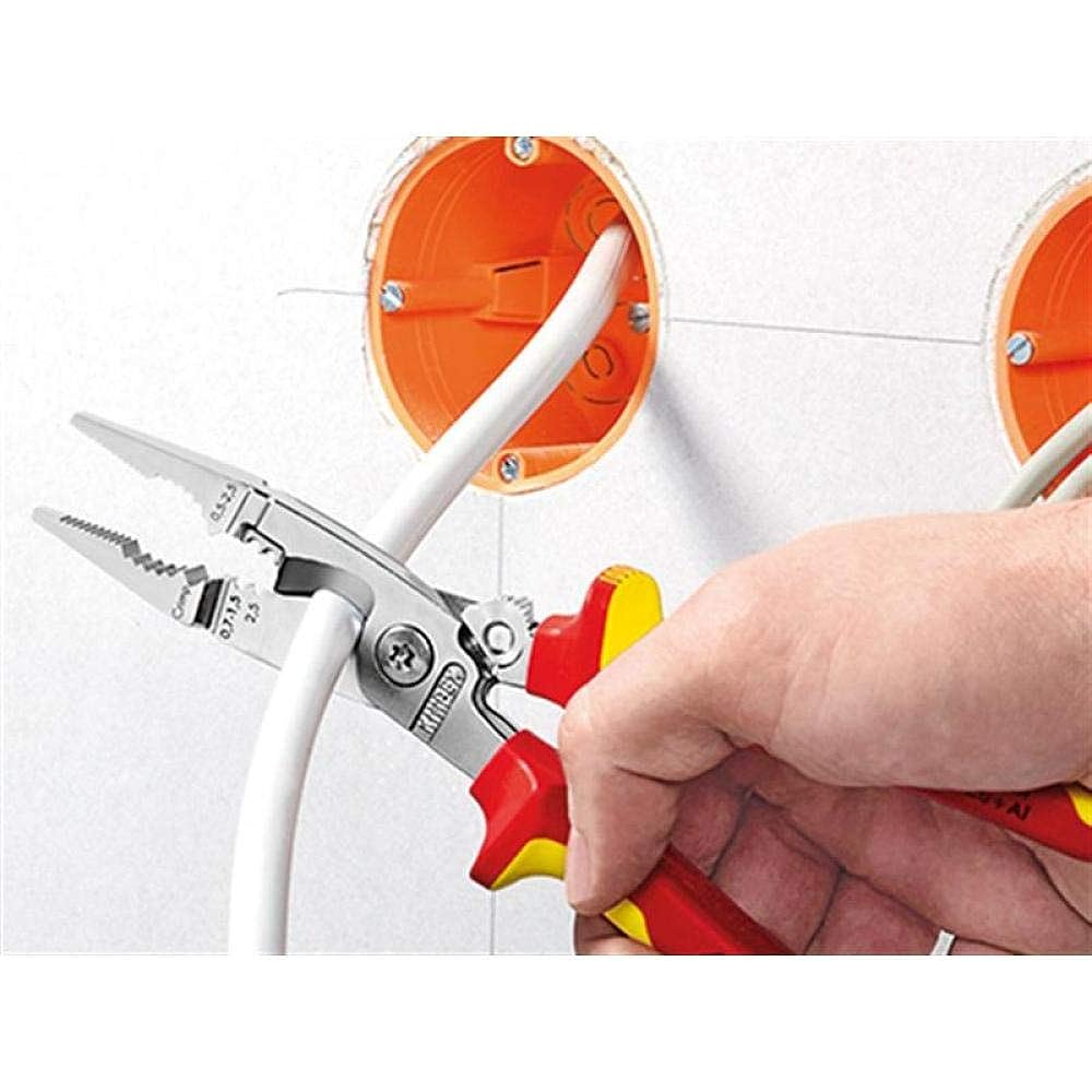KNIPEX 1396-200 Insulated electro pliers (with spring) (SB)