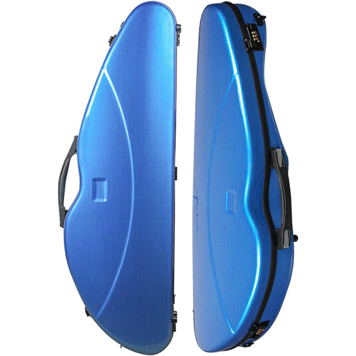 ase, 4/4 Full Size Violin Hard Case, Portable Lightweight Violin Case Backpack Professional Handle with Built-in Hygrometer, Violin Backpack Carbon Fiber, Protective 4/4 Violin Case, Violin Storage Case, Comfortable Adjustable Straps for Violinists, Blue