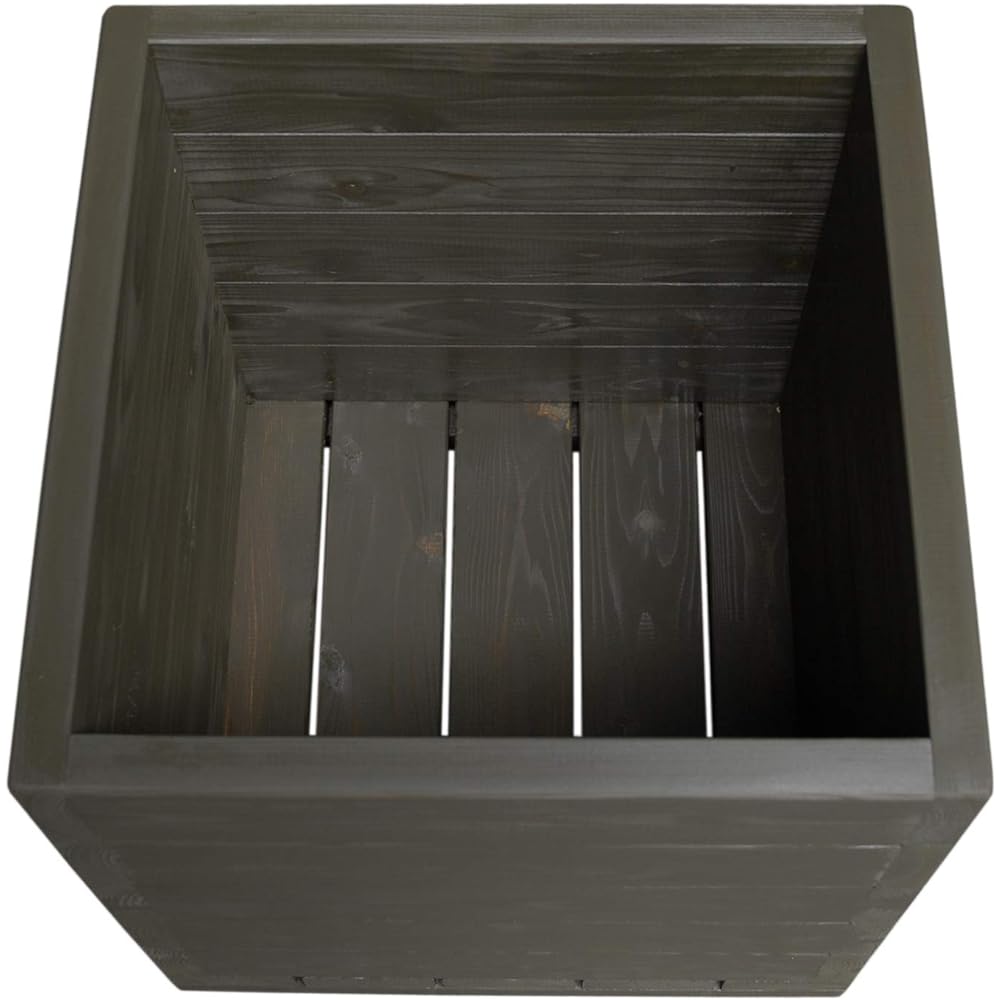 Welcome Wood Large Pot Large Planter EHD15-UB UB Amber Brown No. 15 Length 48cm Depth 48cm Height 51cm