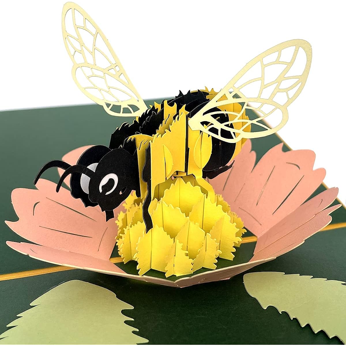 Pop Up Cards sunohyesla Bee Thank You Card Greeting Card Gift Card for All Occasions Birthday/Thank You/Hanukkah/Get Well Soon etc