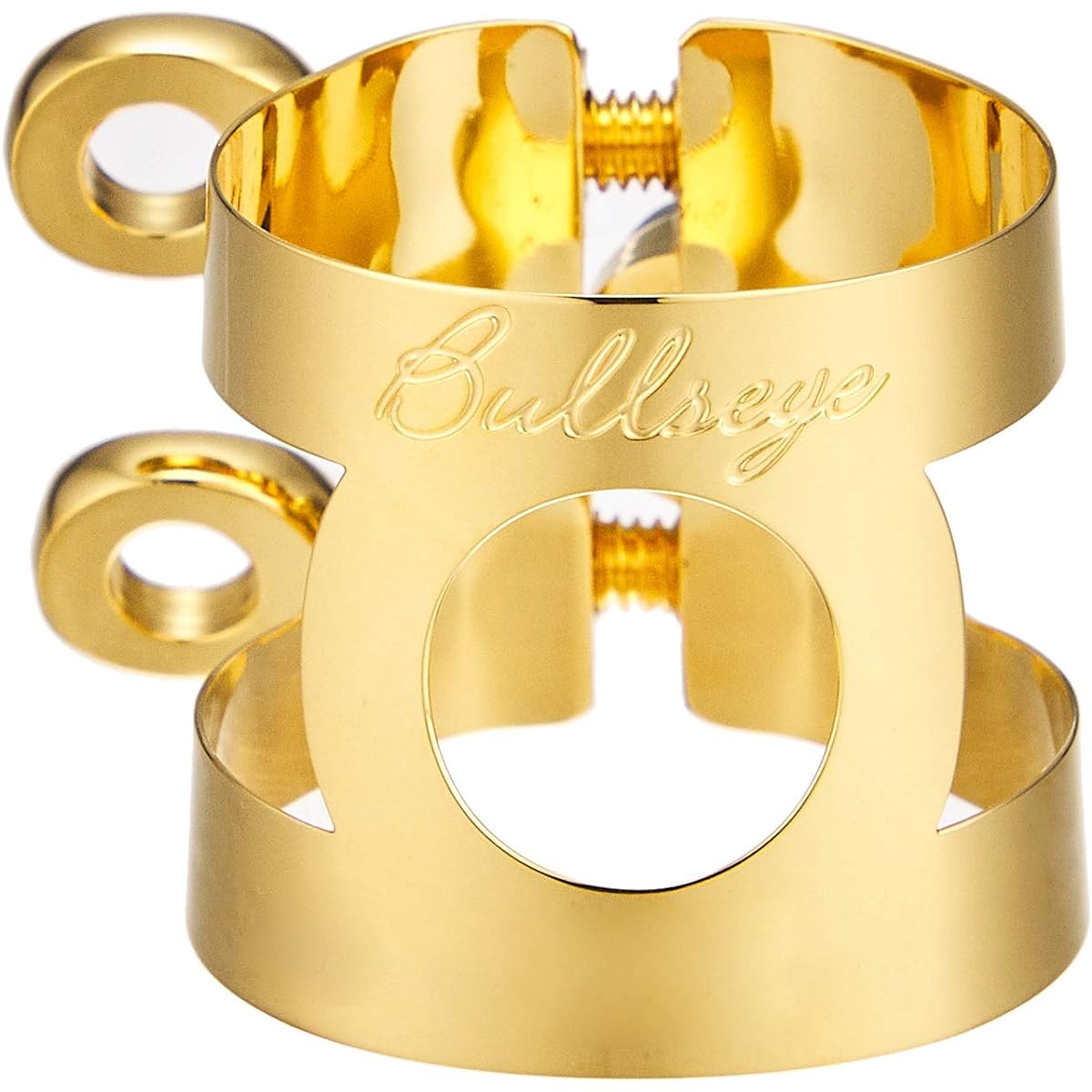 Bullseye Ligature Bulls EX Selmar Rubber Tenor Gold Plate BLEXGP-Sel-T