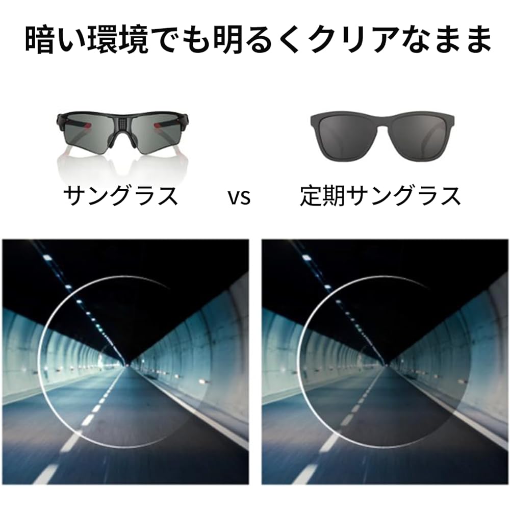 [Wicue] 0.1 Second Variable Movement Sunglasses Polarized UV 400 UV Protection IP 68 Waterproof Dustproof is suitable for exercising, cycling, running, driving