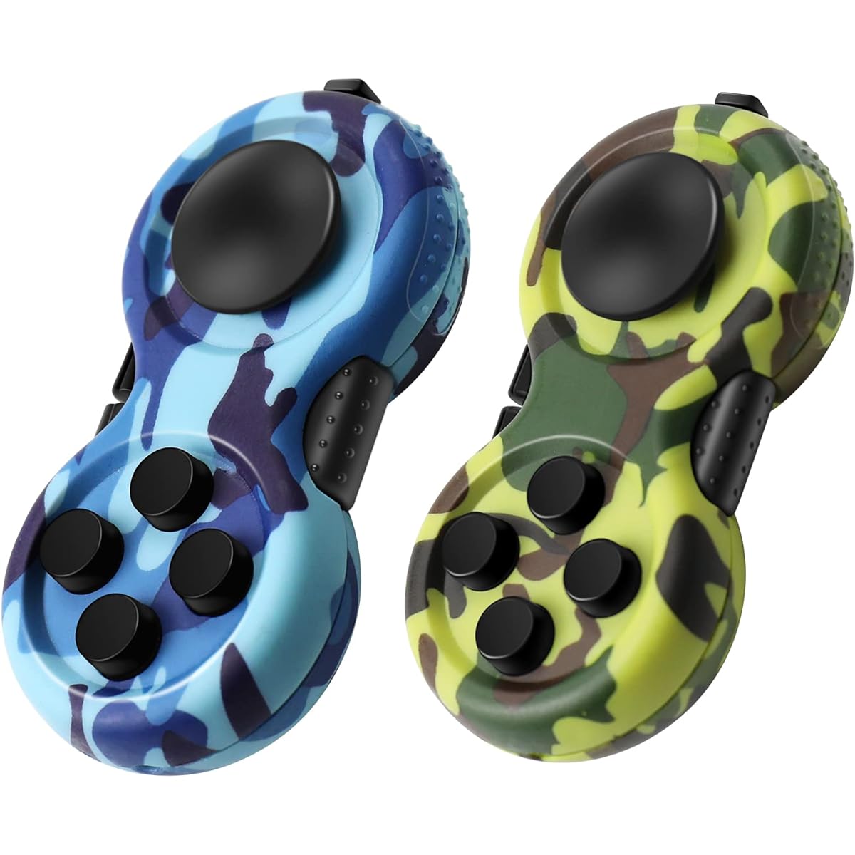 WTYCD Original Fidget Toy Game Rubberized Classic Controller Fidget Focus Toy with 8 Fidget Functions and Straps, Great for Relieving Stress and Anxiety