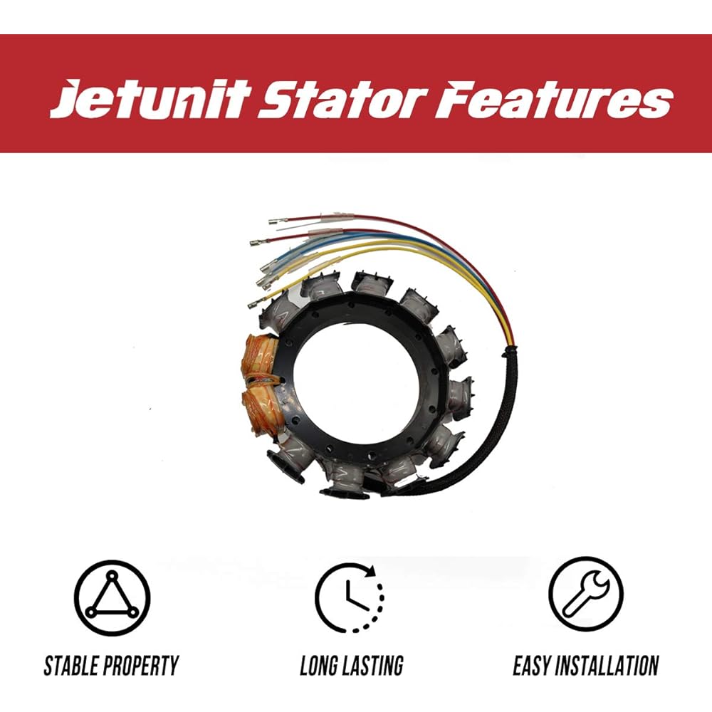 [6.21-6.22 20% off] JETUNIT Genuine Outboard Motor 16 Amp Stator Assy Magnet Coil Mercury 40-125hp 2,3&4 Cylinder 174-9710K1 398-818535A18 398-9710A28 398 -98733 A32 F747095