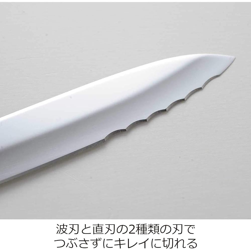 Ernest Bread Knife Swallow Bread Knife 23.5cm Made in Japan Wooden Handle A-77028 Natural