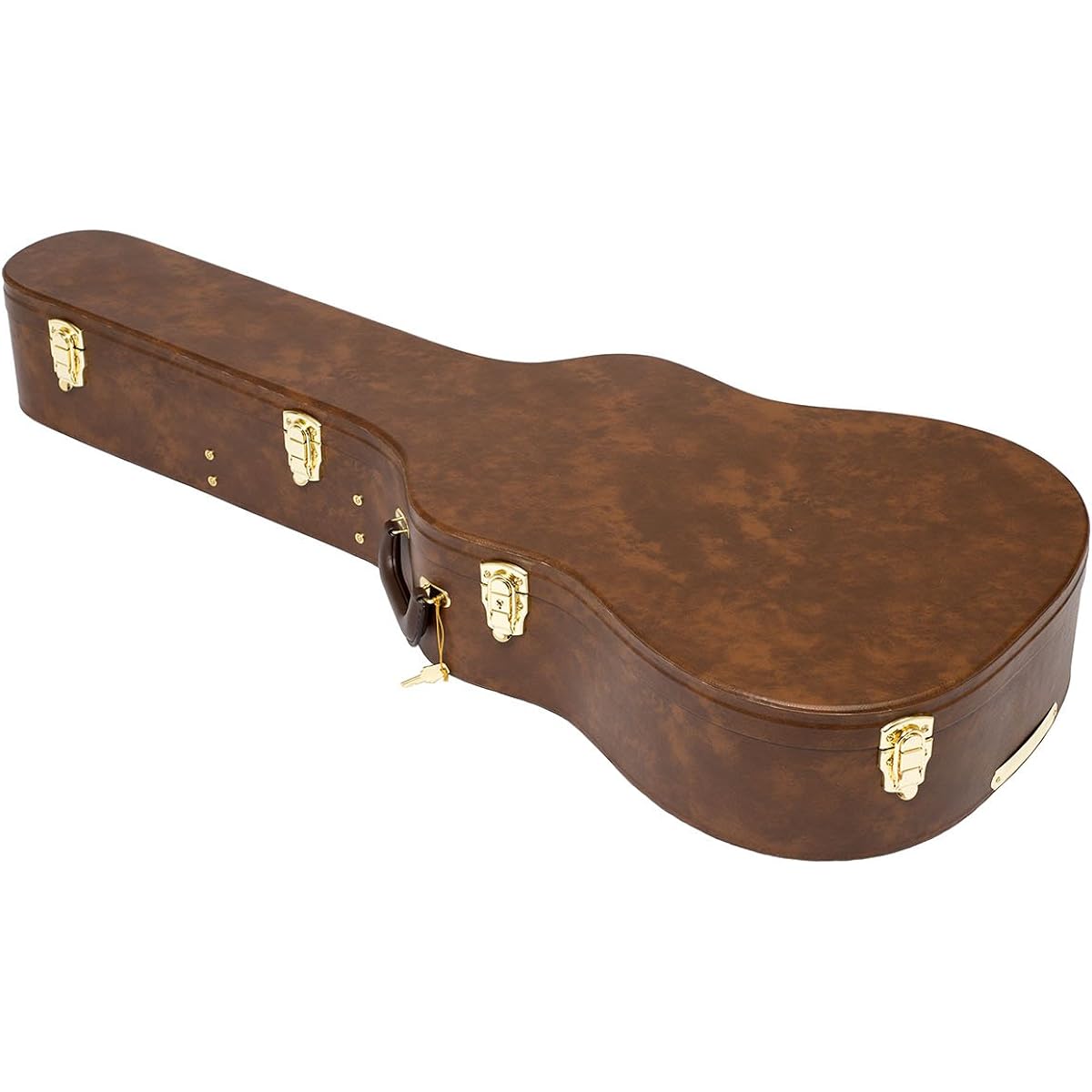 Hard case flat top brown for dreadnought