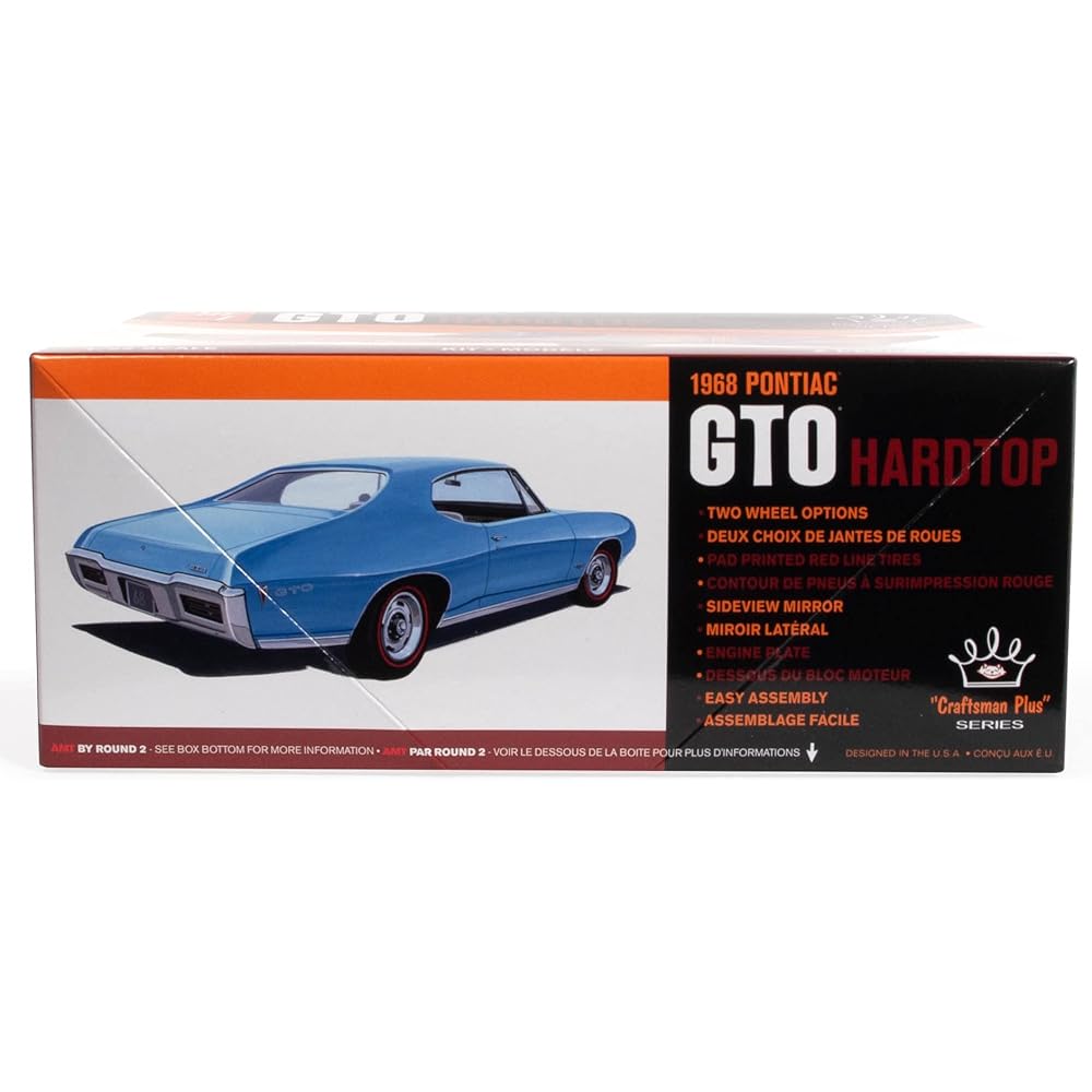 amt 1/25 1968 Pontiac GTO Hardtop Plastic Model AMT1411