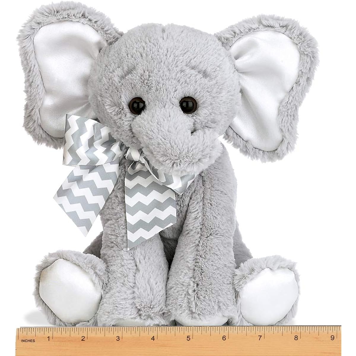 Bearington Piggy Bank with Noise 10" Grey 196640