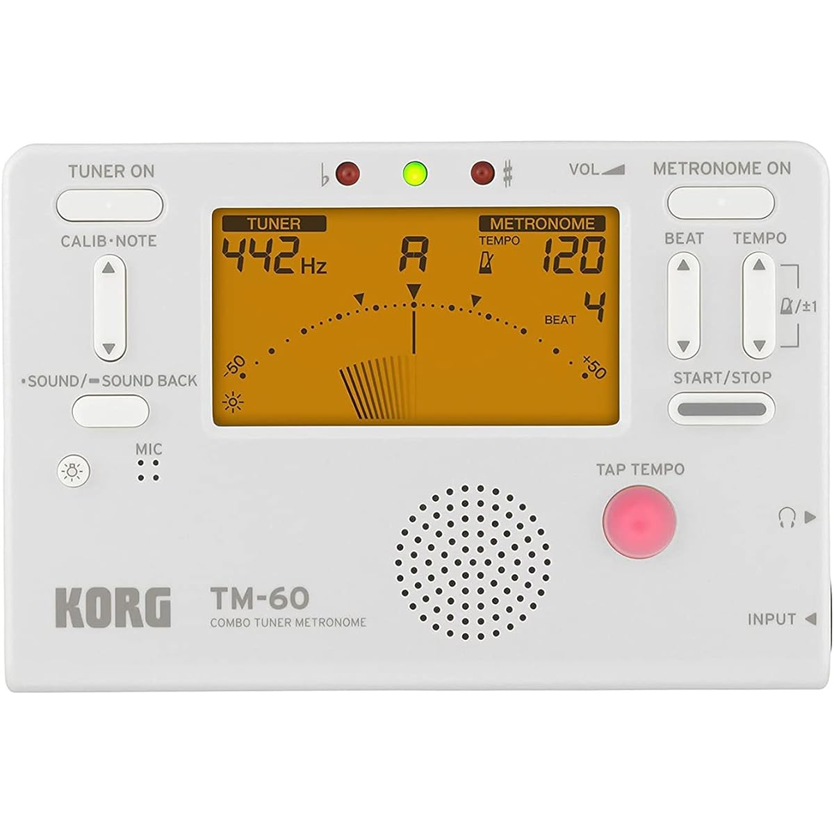 METRONOMO/AFINADOR TM - 60C WH KORG