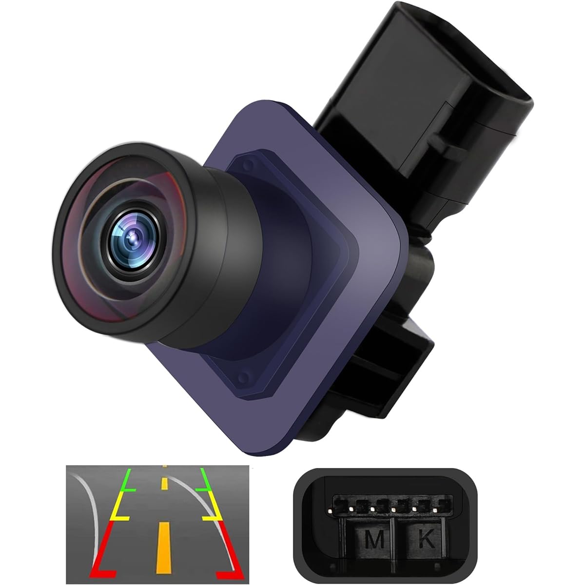 Rearview Backup Camera Compatible with Ford Transit Cargo Passenger 2015-2019, 170° Wide Angle HD Color Night Vision Guidelines Waterproof Backup Camera CK4Z-19G490-A Reverse Camera Replacement