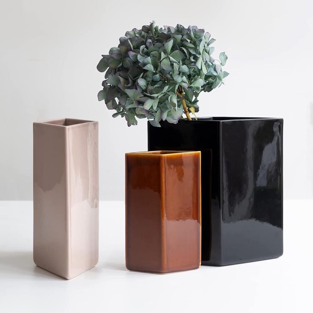 [Regular Imported Product] Iittala Roots Ceramic Flower Vase Vase 225mm Black 1051703