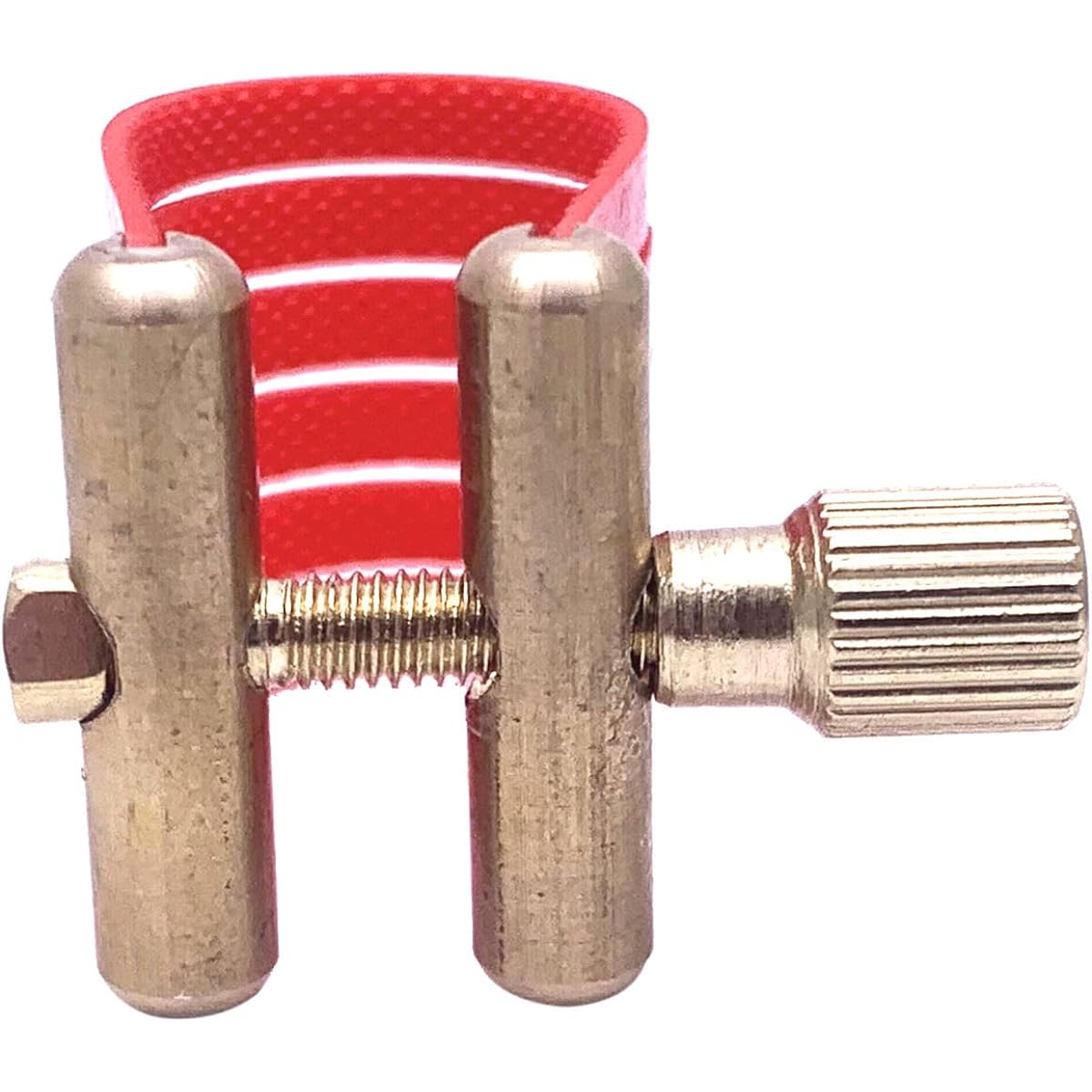 TUOREN Soprano Saxophone Mouthpiece Ligature Compact Durable Carbon Fiber (Red)