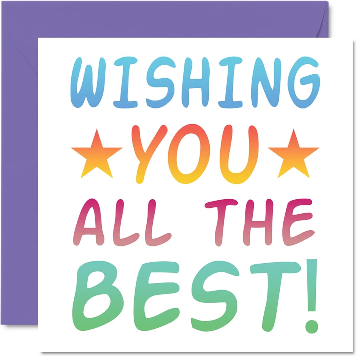 Coworker Women Men - Wishing You All The Best - Sorry Your Leaving Good Luck In Your New Job Card 5.7 x 5.7 Inch Greeting Card Funny Retirement Gift Congratulations Card